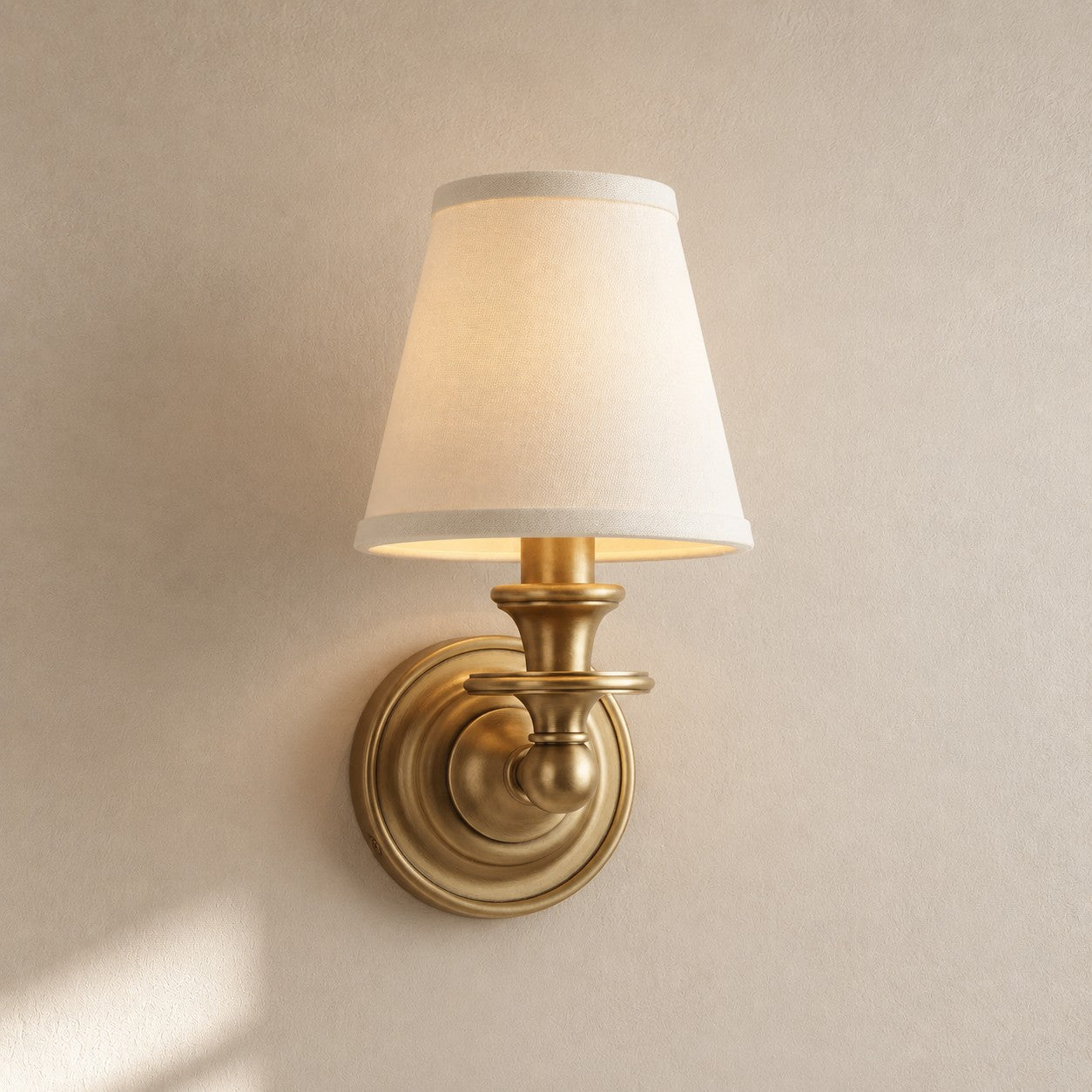 Wall Lamp with Fabric Shade and Gooseneck Arm | Wrought Iron Fixture with Adjustable Reading Lamp - Lamylie