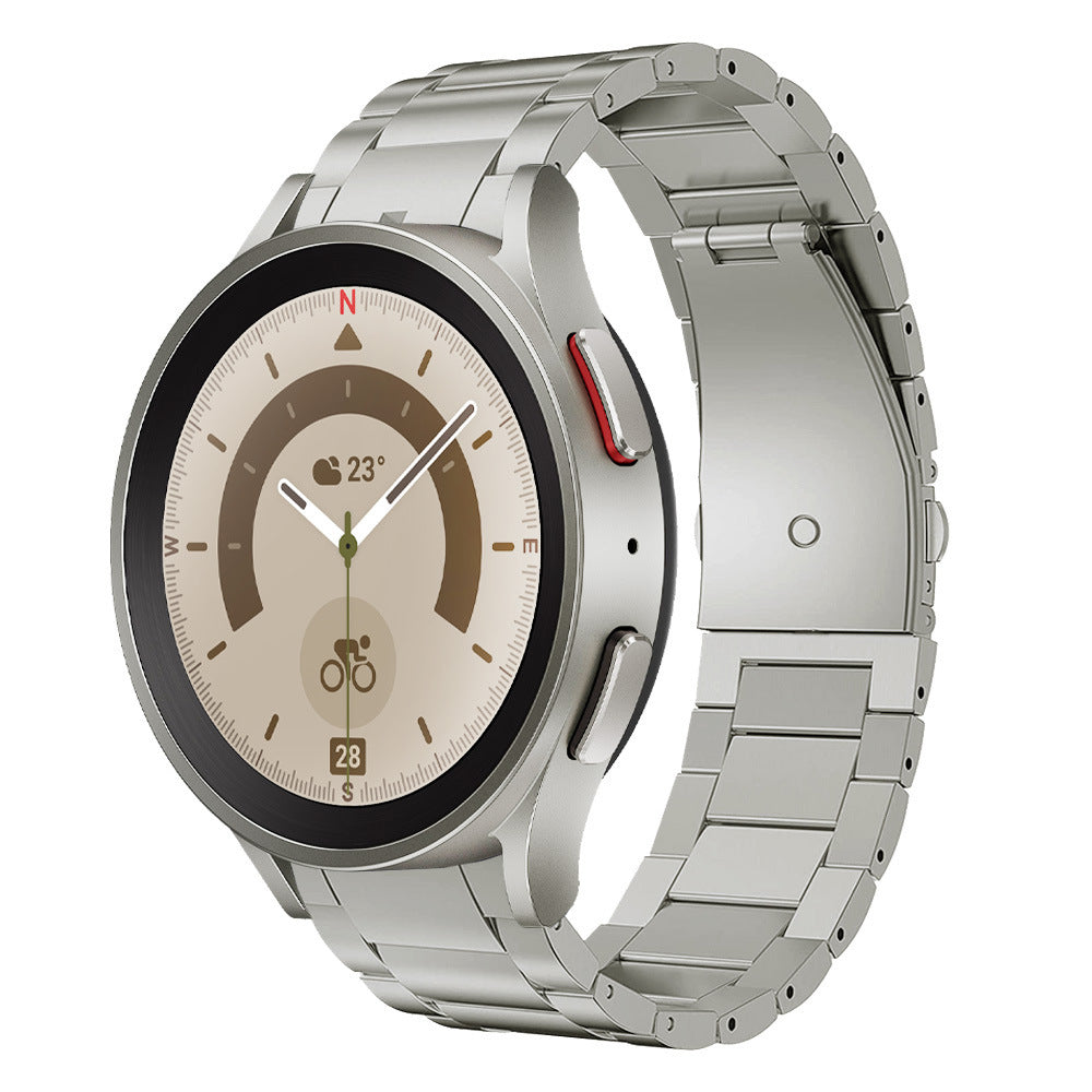 Pulse Nova Pro de Titânio de Grau 2 — Fecho magnético personalizado, Galaxy Watch 4 a 7