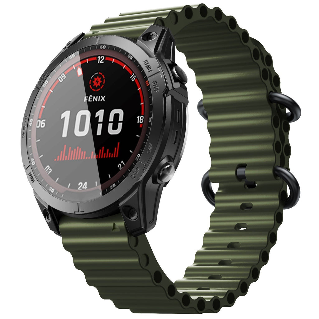 AquaStride szilikon óceánszíj — 22 mm-es és 26 mm-es cserepánt Garmin órához