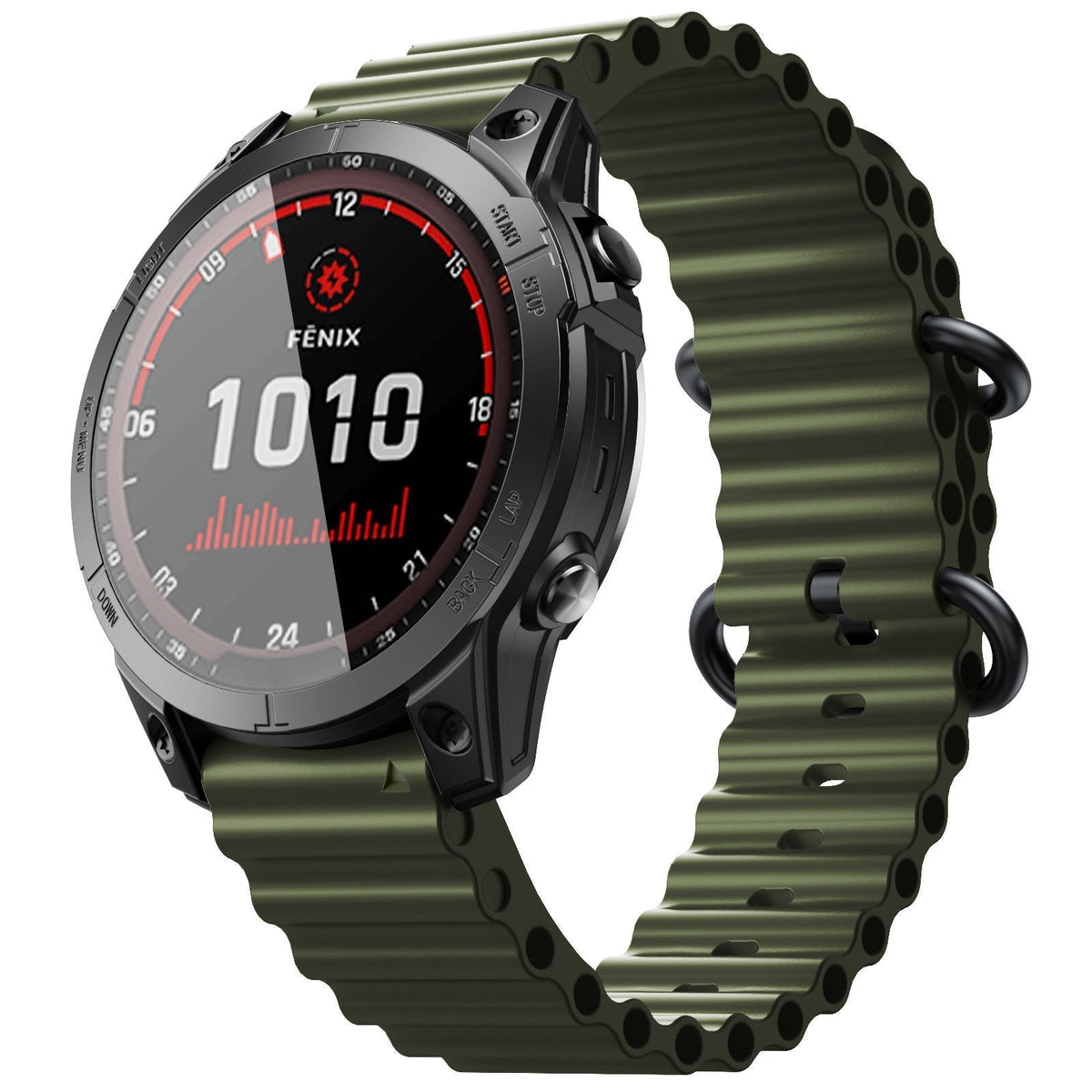 AquaStride szilikon óceánszíj — 22 mm-es és 26 mm-es cserepánt Garmin órához