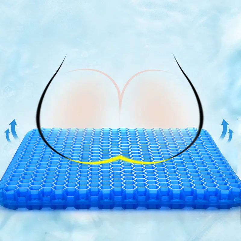 Ergonomic Gel Cushion for Chair | Pressure-Distributing Seat Cushion for Optimal Sitting Comfort - Lamylie