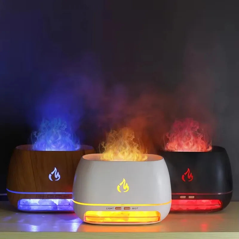 Diffuseur d’arômes décoratif avec éclairage d’ambiance pour se détendre chez soi - Lamylie