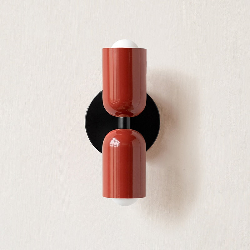 Metal Wall Lamp with Dual Light Beam | Scandinavian Design Lighting for Modern Interiors - Lamylie