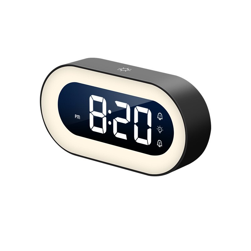Ceas de noptieră LED cu lumină de veghe – alarmă digitală și iluminare delicată - Lamylie