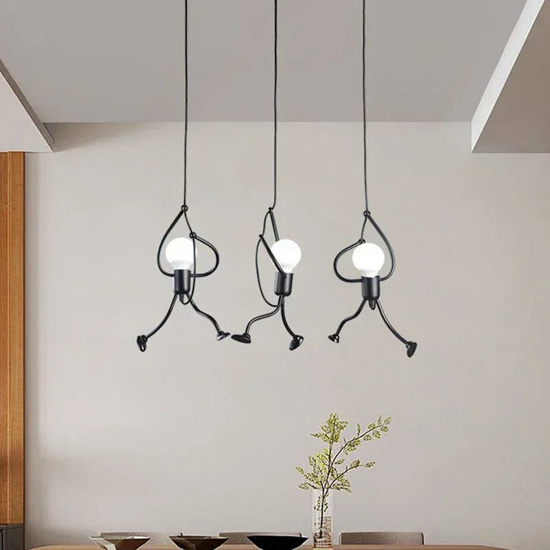 Einzigartige Wandleuchte Kletternder Mann — Industrielles Design Skulptur — Skandinavische Wandbeleuchtung - Lamylie