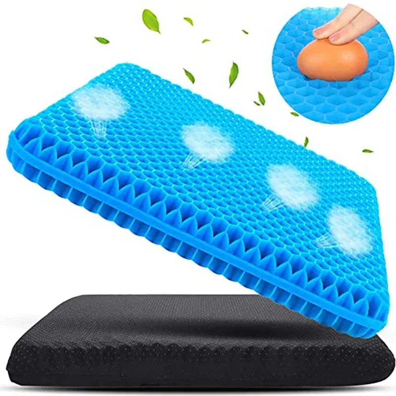 Ergonomic Gel Cushion for Chair | Pressure-Distributing Seat Cushion for Optimal Sitting Comfort - Lamylie