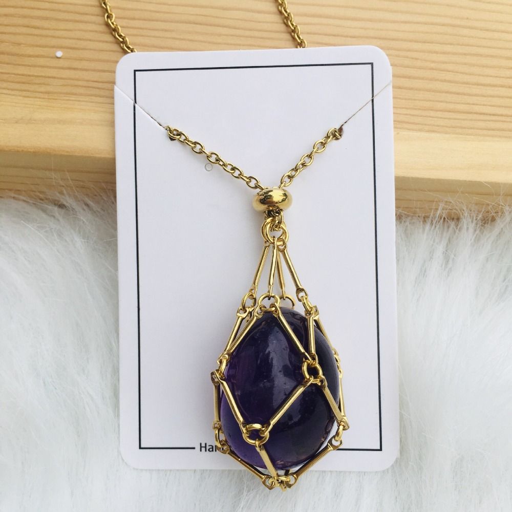 JoyauDiamanté - Interchangeable Crystal Stone Necklace for a Radiant Style and Inner Harmony - Lamylie