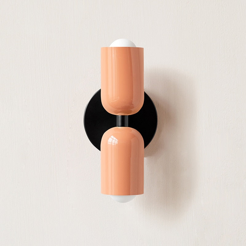 Metal Wall Lamp with Dual Light Beam | Scandinavian Design Lighting for Modern Interiors - Lamylie