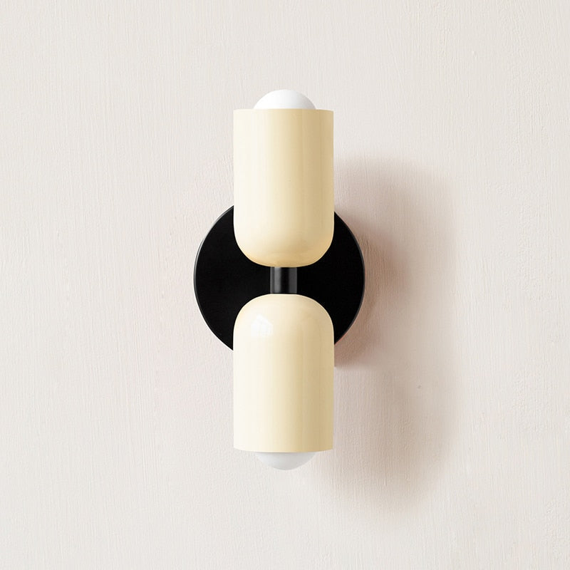 Metal Wall Lamp with Dual Light Beam | Scandinavian Design Lighting for Modern Interiors - Lamylie