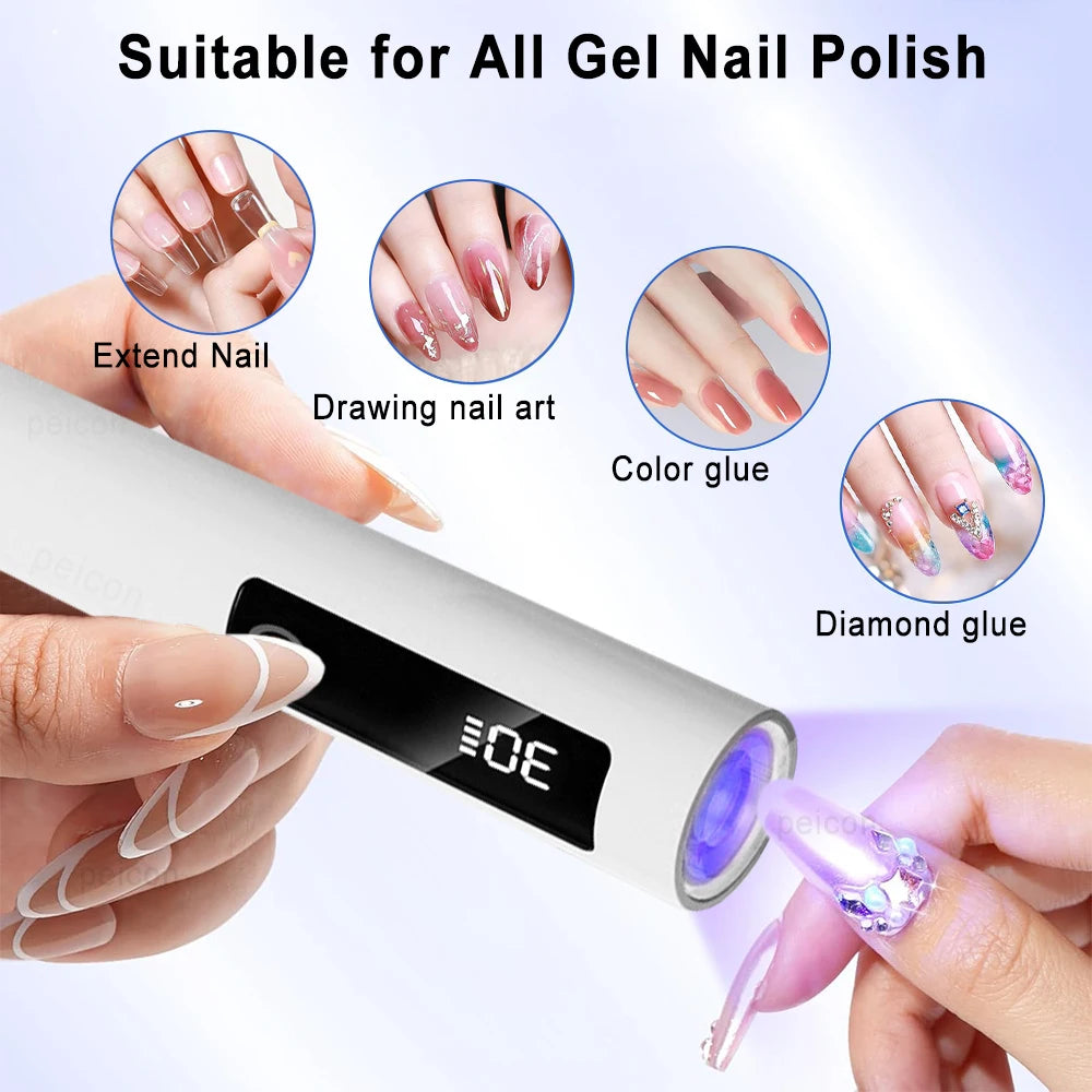 Wiederaufladbare UV-Nagellampe mit klappbarem Ständer - Lamylie