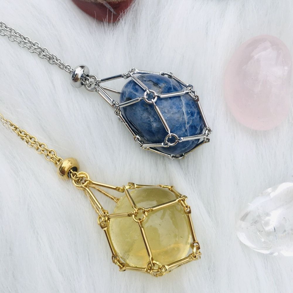 JoyauDiamanté - Interchangeable Crystal Stone Necklace for a Radiant Style and Inner Harmony - Lamylie