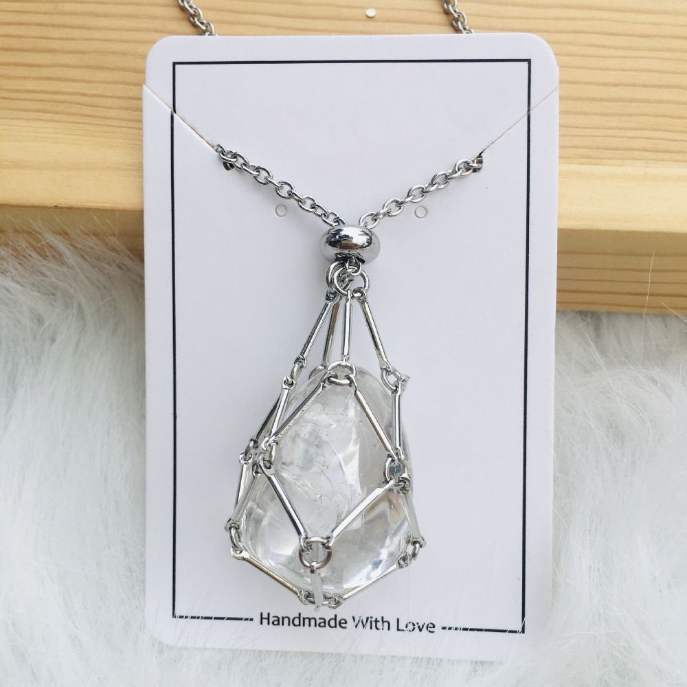 JoyauDiamanté - Interchangeable Crystal Stone Necklace for a Radiant Style and Inner Harmony - Lamylie