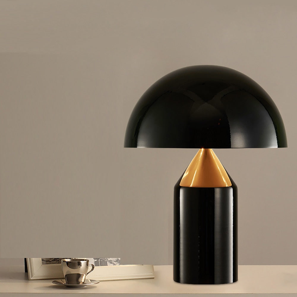 Nova nordische Tischlampe – Sanfte Berührungssteuerung, Schwarz, Weiß, Gold