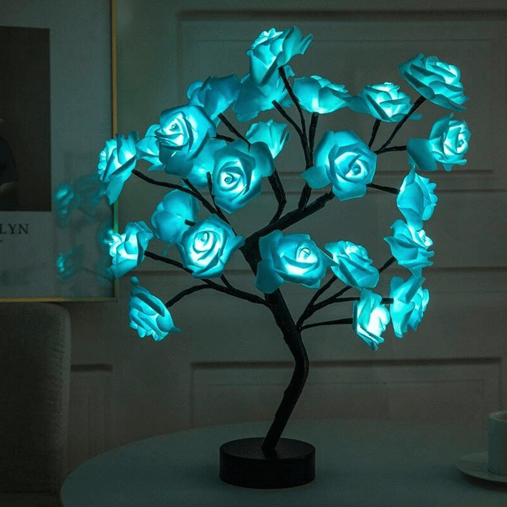 Charming Rose Tree - Wireless LED Battery Table Lamp Living Room | Reading Lamp | Bedside Lamp - Lamylie