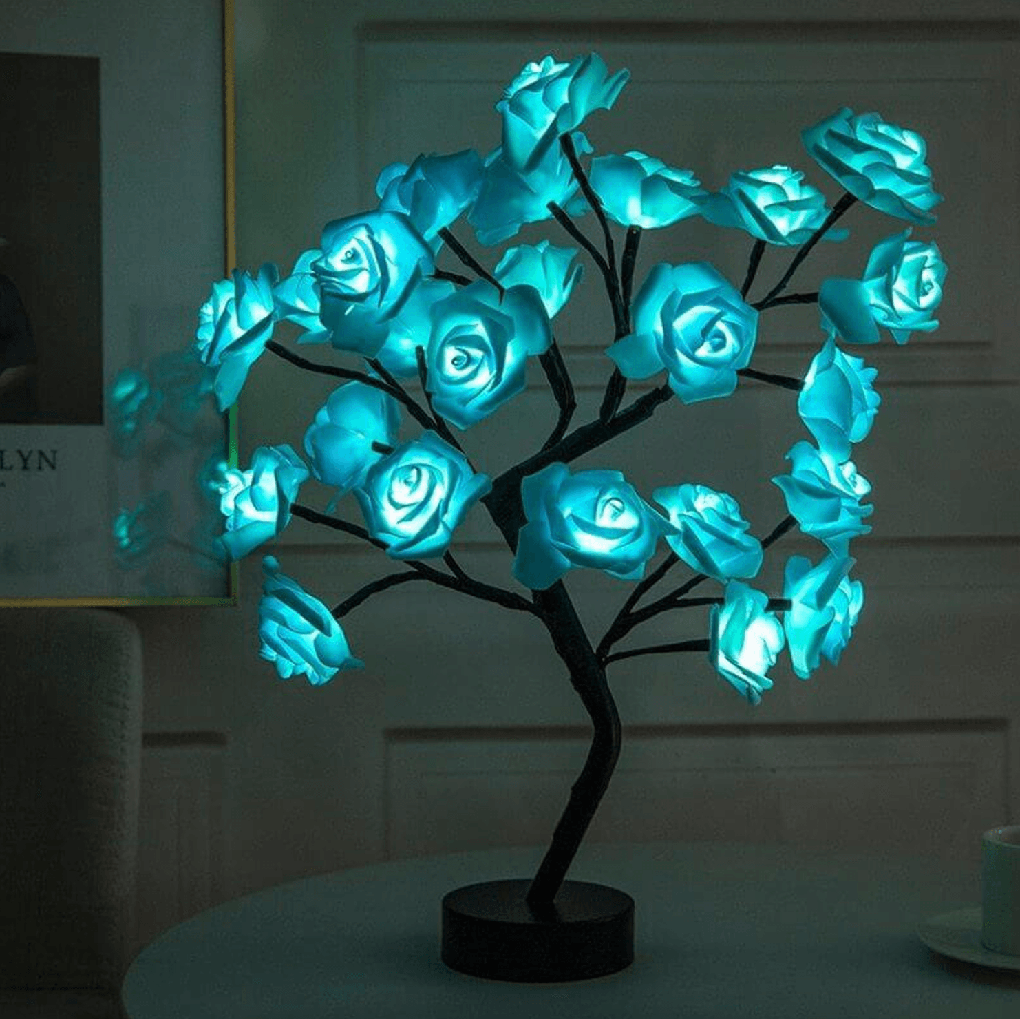 Charming Rose Tree - Wireless LED Battery Table Lamp Living Room | Reading Lamp | Bedside Lamp - Lamylie