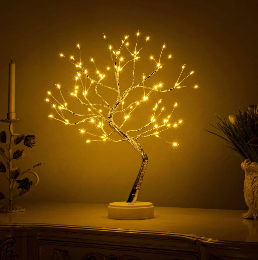 Magischer Lichtbaum – Einzigartige LED-Batterie-Tischlampe – Kabellose Nachttischlampe - Lamylie