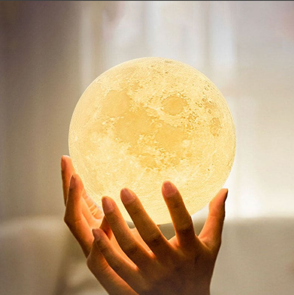 Wireless LED Rechargeable Table Lamp Magical Moon Lamp - Living Room | Nightstand Lamp - Lamylie
