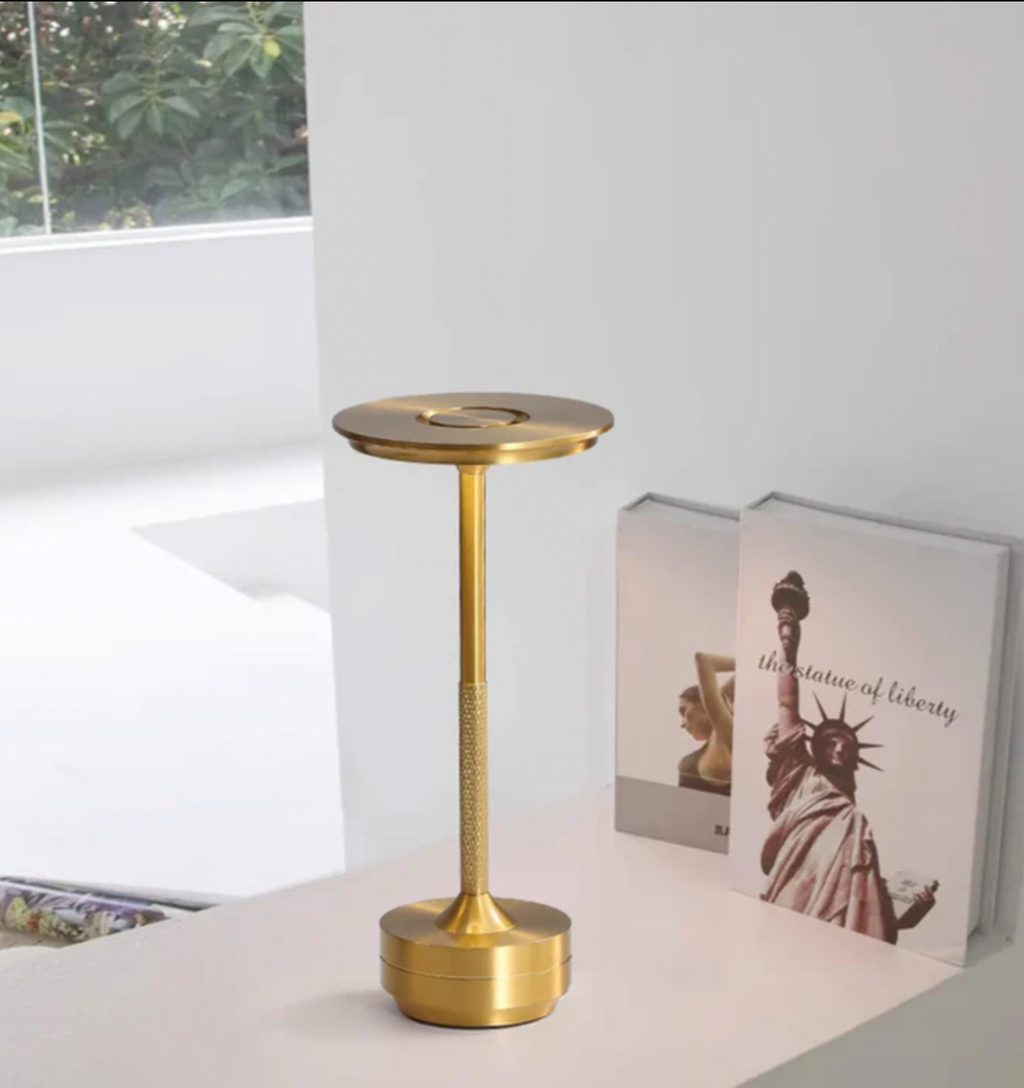 LuminaLux - Candeeiro de design sem fios | Recarregável por USB | Controlo tátil | Candeeiro de mesa | Iluminação ambiente - Lamylie