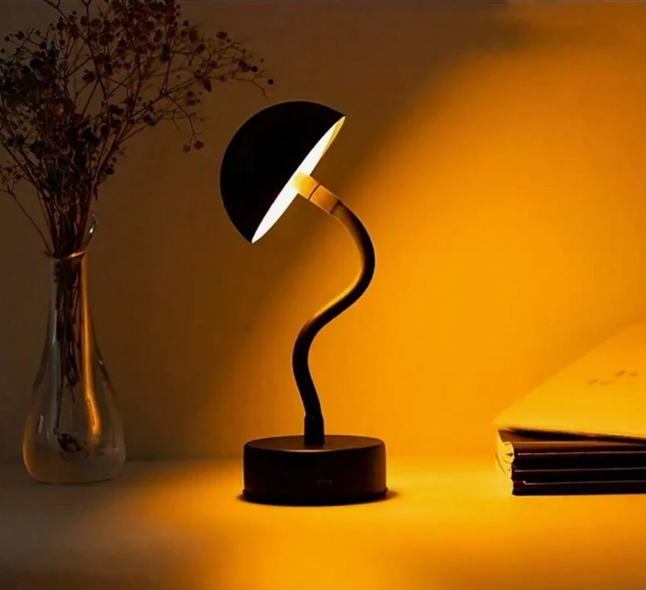 Wireless Dimmable LED Battery Table Lamp FlexLamp - Modern Touch Control | Living Room | Reading Lamp | Bedside Lamp - Lamylie