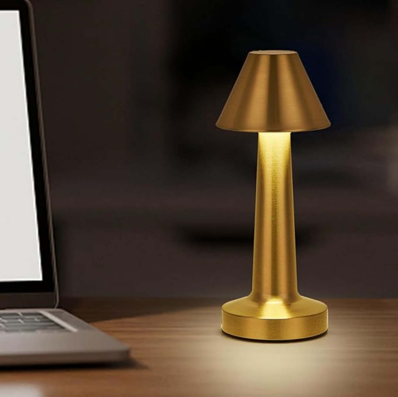 Wireless Dimmable LED Battery Table Lamp LuxLamp - Modern via Touch | Living Room | Reading Lamp | Bedside Lamp - Lamylie