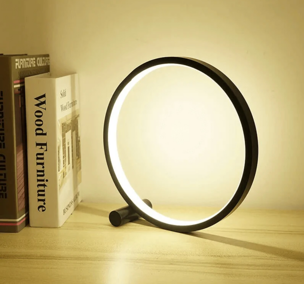 LightCircle - مصباح طاولة بتصميم بسيط ووظيفة اللمس وخفض السطوع - Lamylie