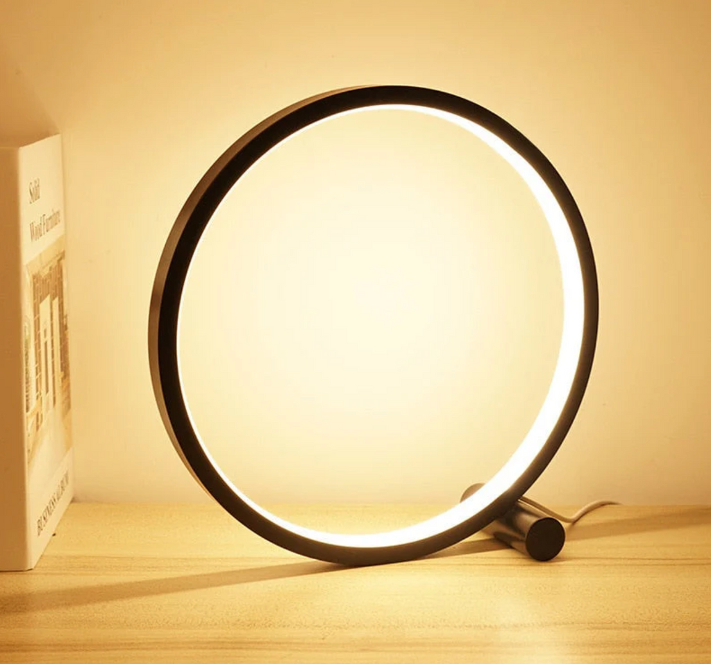 LightCircle - مصباح طاولة بتصميم بسيط ووظيفة اللمس وخفض السطوع - Lamylie
