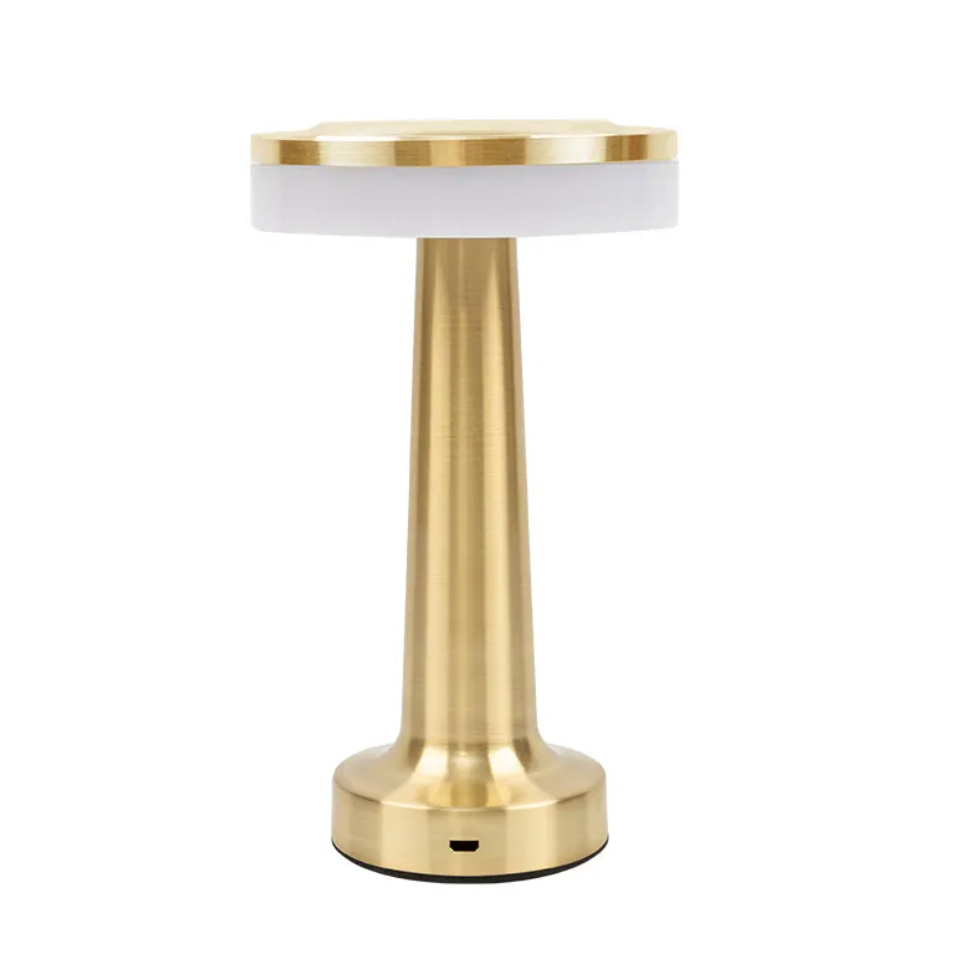 Kabellose LED-Akku-Tischlampe LuxeLamp - Dimmbar per Touch - Gold - Lamylie