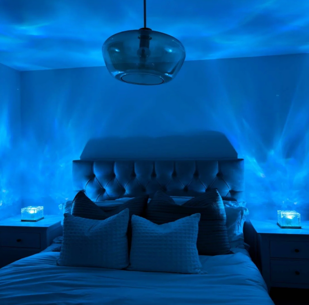 Kabellose USB-Entspannungstischlampe Magic Wave Lamp - 16 leuchtende Farben mit Fernbedienung - Lamylie
