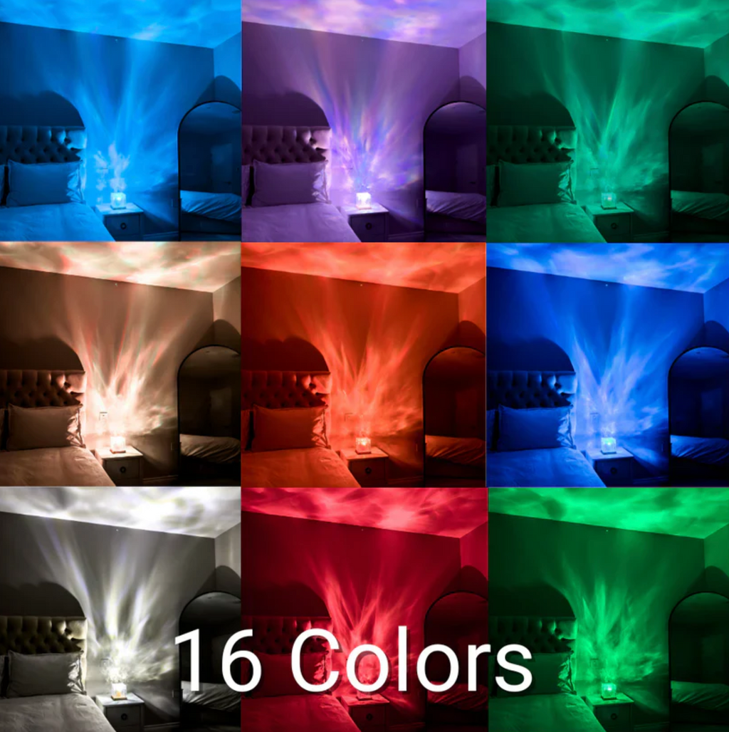 Kabellose USB-Entspannungstischlampe Magic Wave Lamp - 16 leuchtende Farben mit Fernbedienung - Lamylie