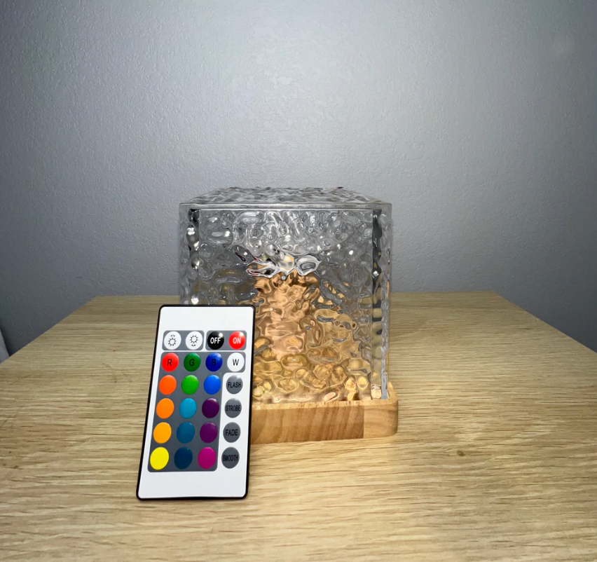 Kabellose USB-Entspannungstischlampe Magic Wave Lamp - 16 leuchtende Farben mit Fernbedienung - Lamylie
