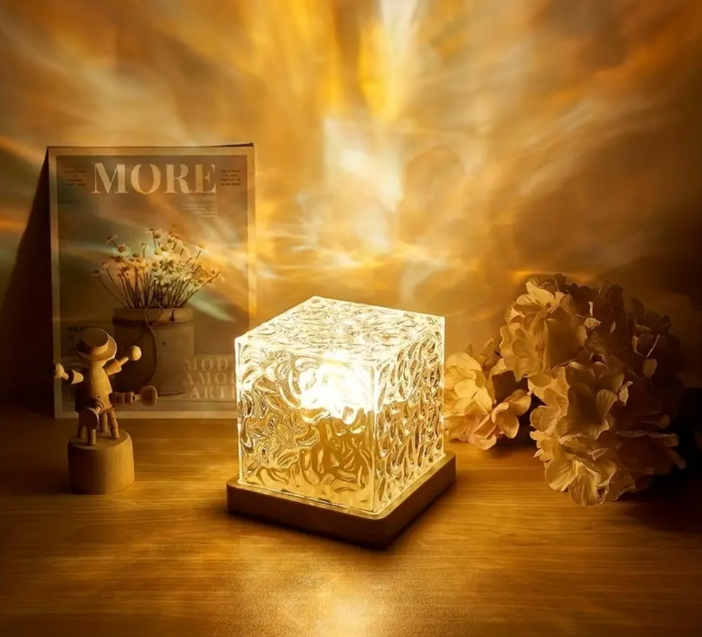 Kabellose USB-Entspannungstischlampe Magic Wave Lamp - 16 leuchtende Farben mit Fernbedienung - Lamylie