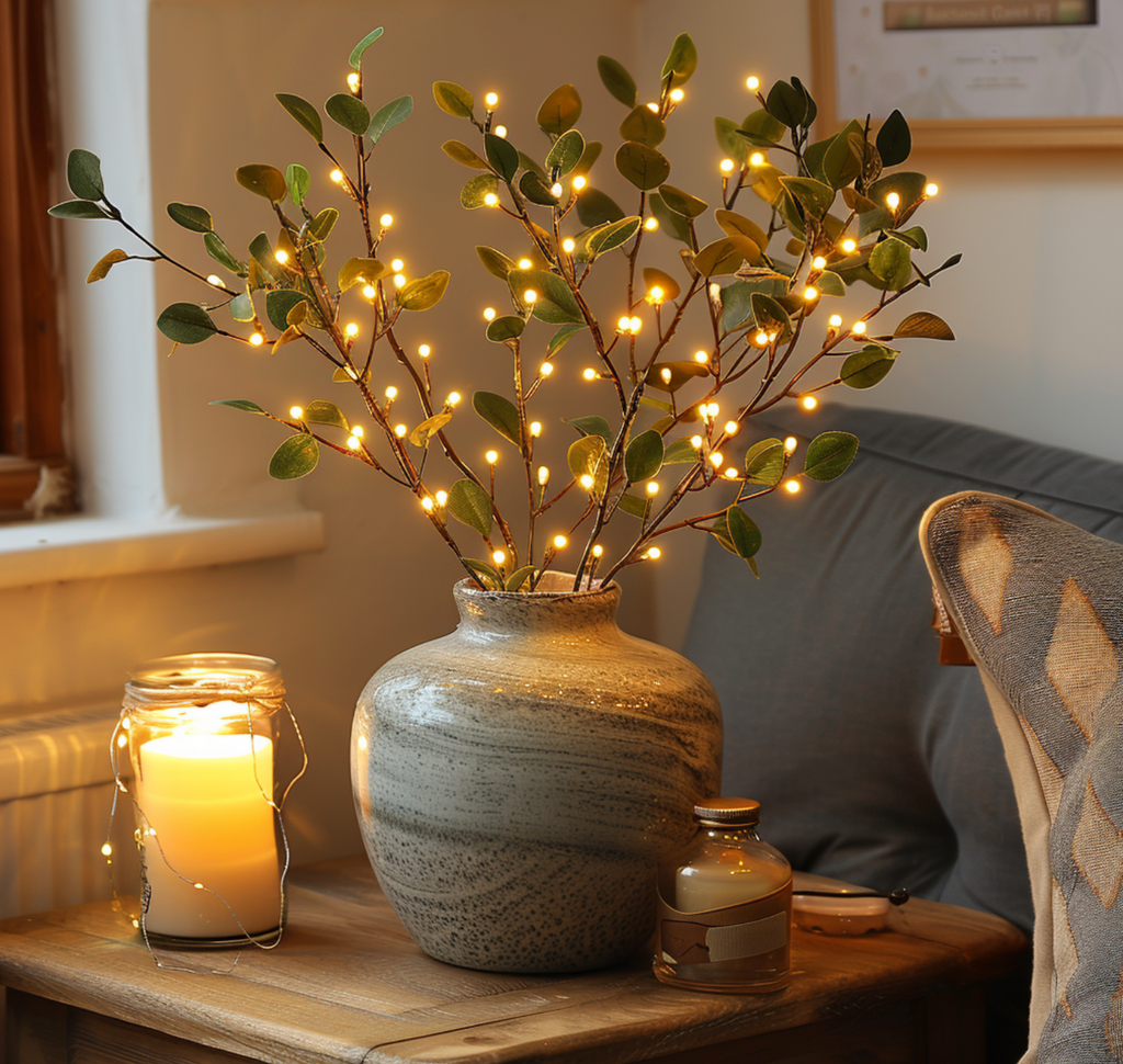 Feenlicht olivengren - Fortryllende eventyrlys i olivengren-design - Lamylie