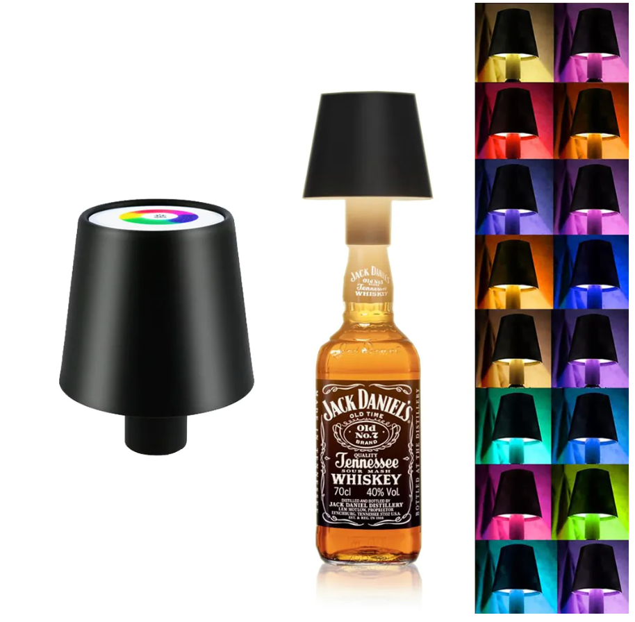 LuxeBottle – Kabellose LED-Tischlampe im Flaschendesign – Dimmbar | USB | Wohnzimmer | Dekoration – Lamylie