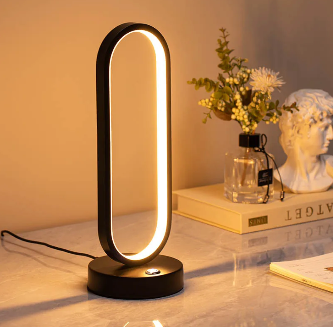 OvalGlow | Dimmable Modern Touch Control LED Desk Lamp with 3 Colors - Lamylie