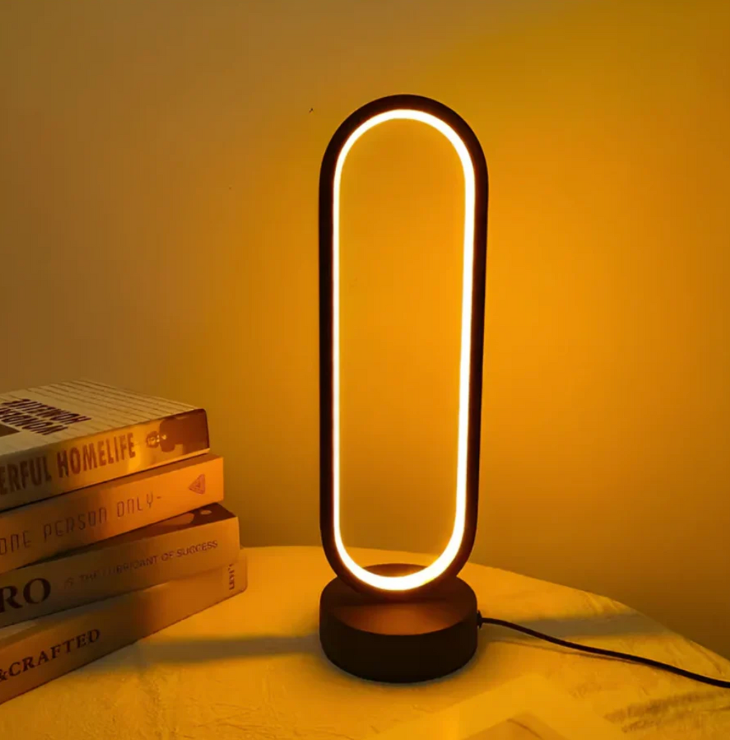 OvalGlow | Dimmable Modern Touch Control LED Desk Lamp with 3 Colors - Lamylie