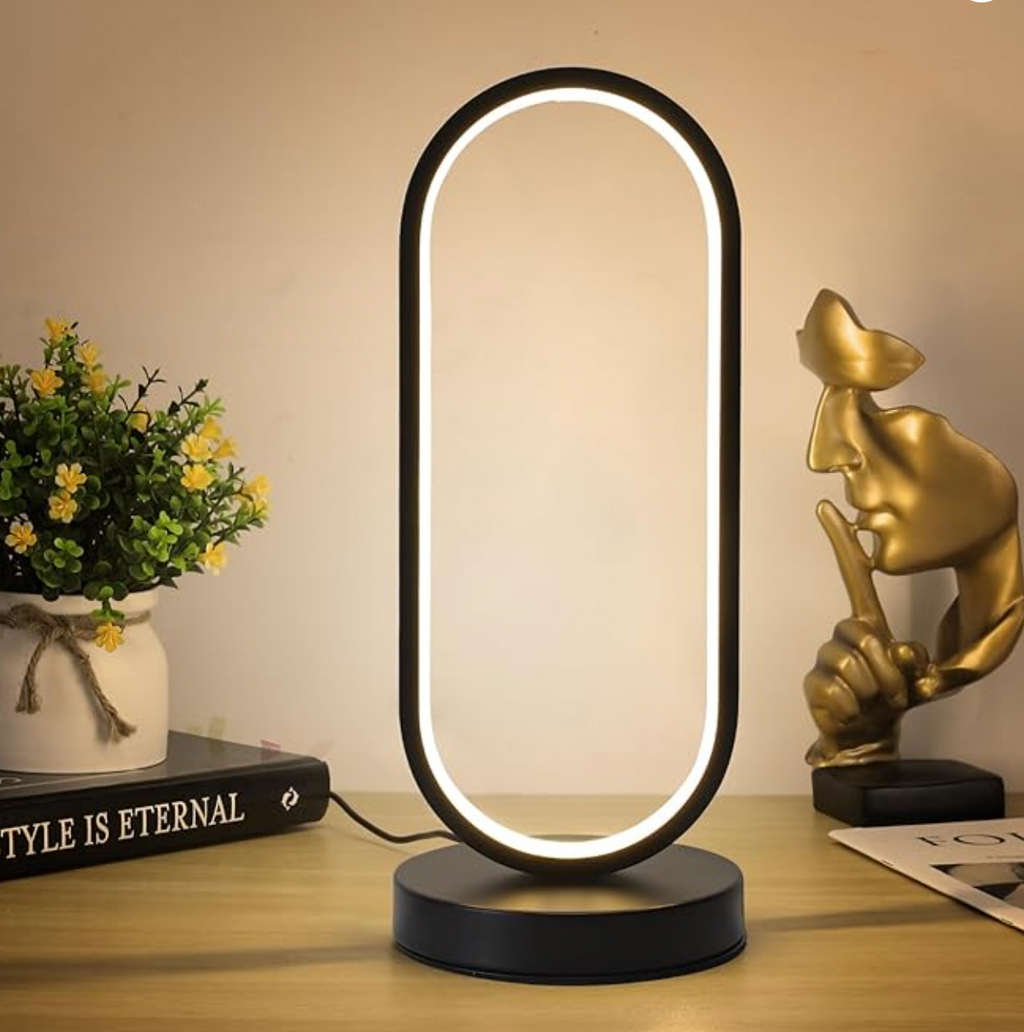 OvalGlow | Dimmable Modern Touch Control LED Desk Lamp with 3 Colors - Lamylie