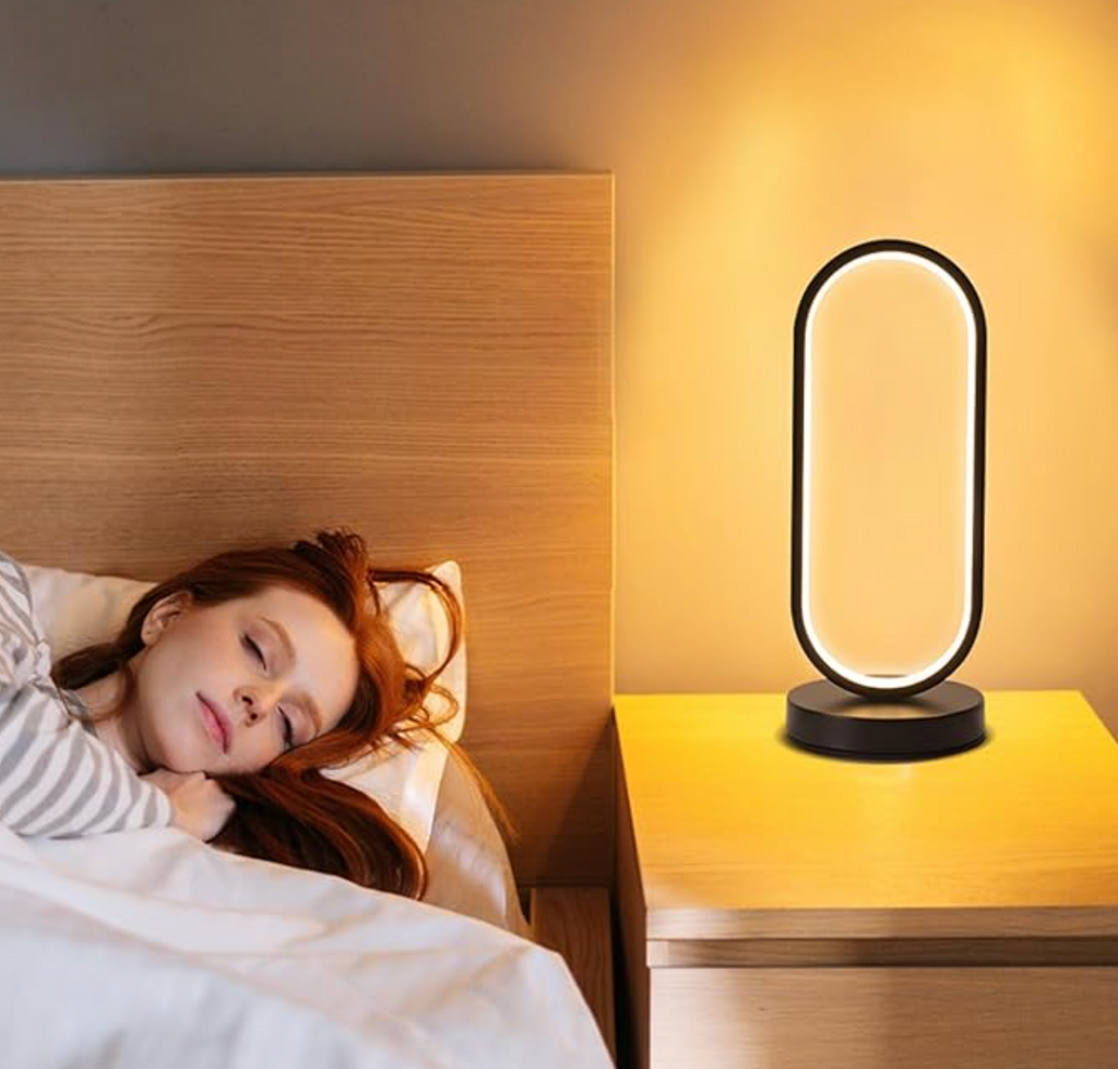 OvalGlow | Dimmable Modern Touch Control LED Desk Lamp with 3 Colors - Lamylie