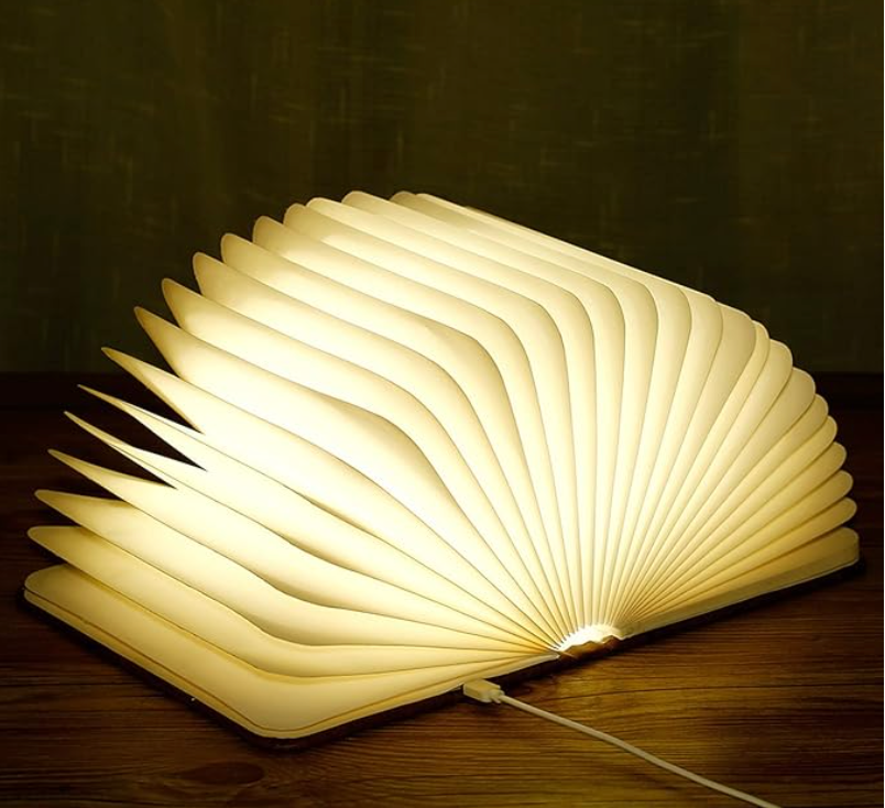 BookGlow | Faltbare kabellose LED Buchlampe mit USB-Akku | Stimmungslicht - Lamylie