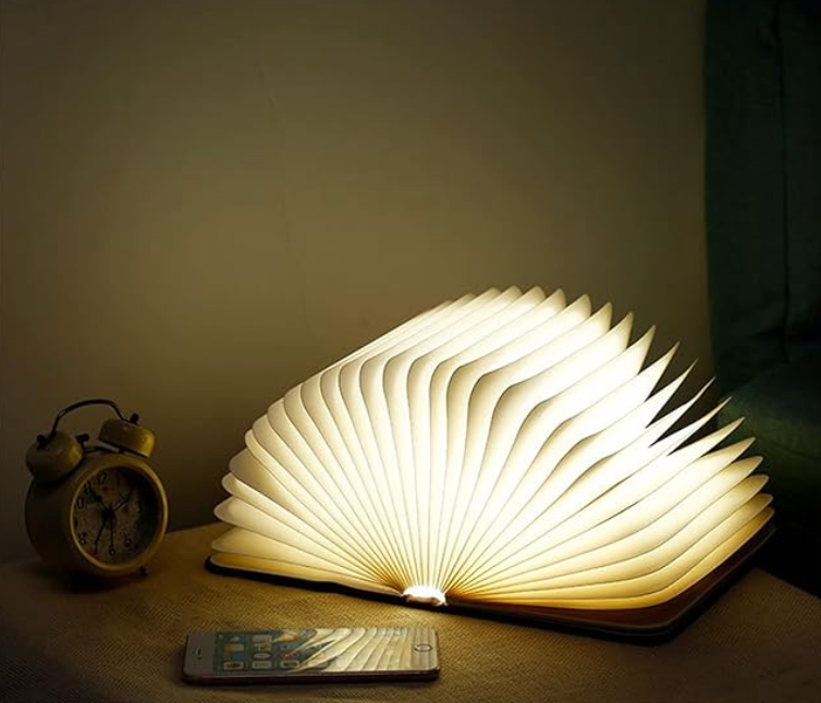 BookGlow | Faltbare kabellose LED Buchlampe mit USB-Akku | Stimmungslicht - Lamylie