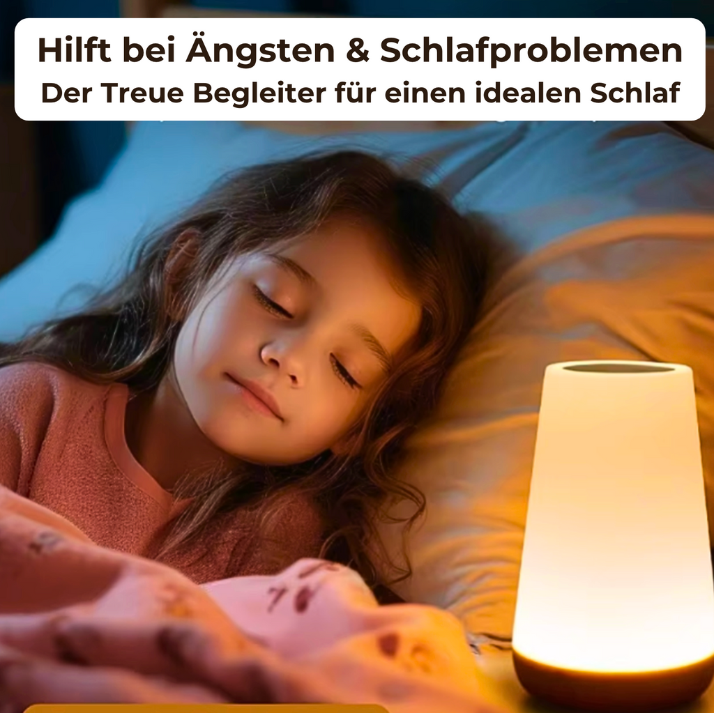 LumiSleep - USB Rechargeable Wireless Bedside Lamp with Dimmable Touch (Including 13 Colors + Remote Control) - Lamylie