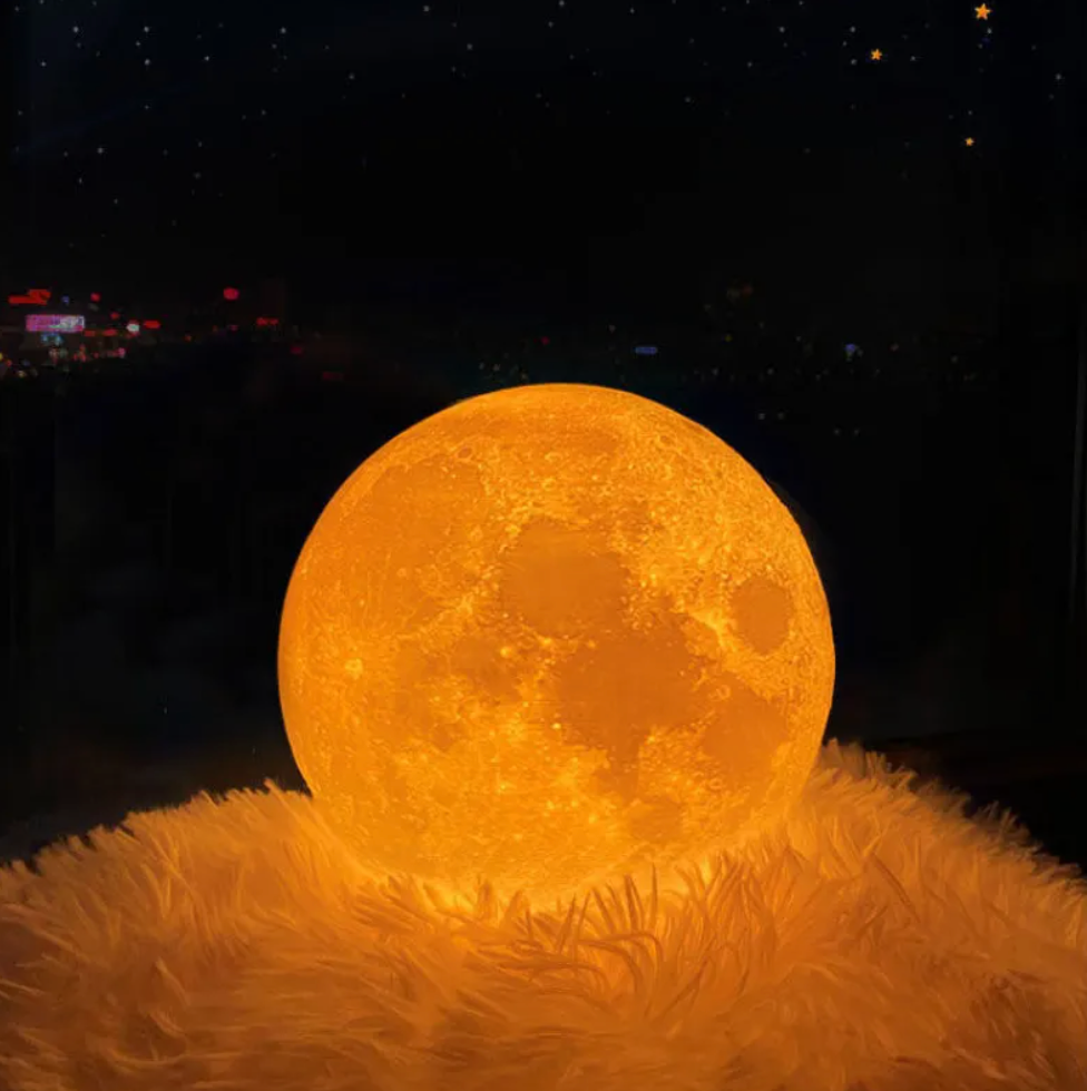 Wireless LED Rechargeable Table Lamp Magical Moon Lamp - Living Room | Nightstand Lamp - Lamylie