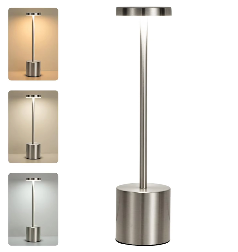 LumiShine - Wireless USB Rechargeable LED Desk Lamp with 3 Colors - Lamylie