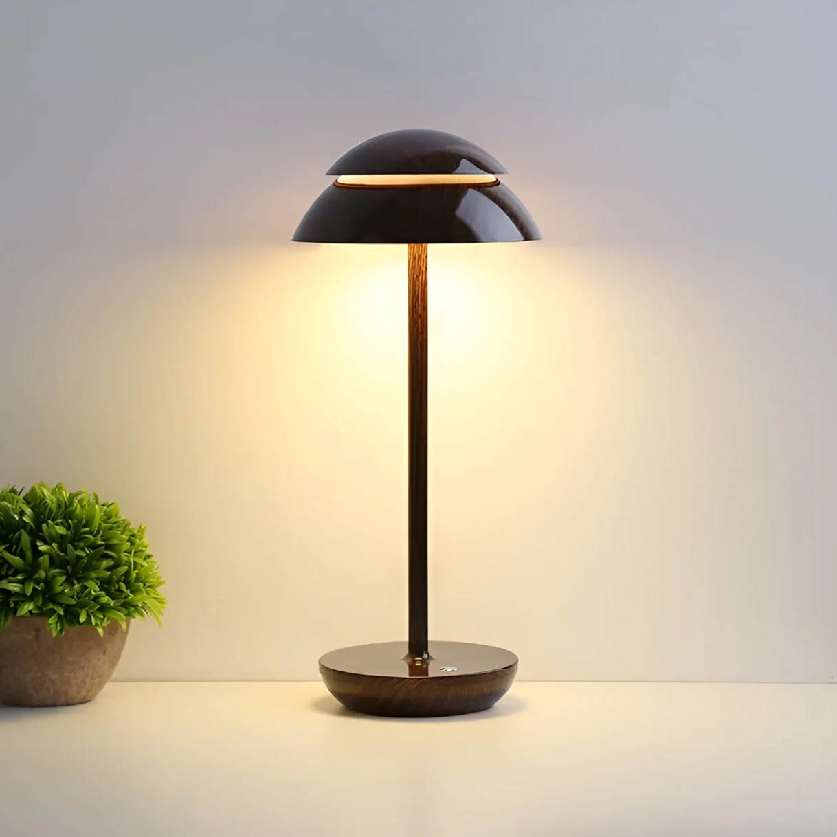 Wireless Dimmable LED Battery Table Lamp LuxeGlow - Modern via Touch | Living Room | Reading Lamp | Bedside Lamp - Lamylie