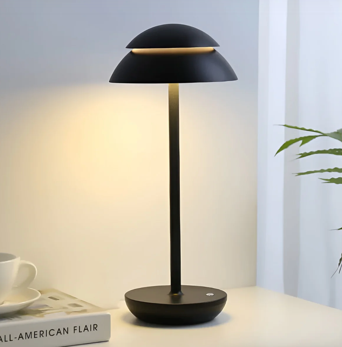Wireless Dimmable LED Battery Table Lamp LuxeGlow - Modern via Touch | Living Room | Reading Lamp | Bedside Lamp - Lamylie