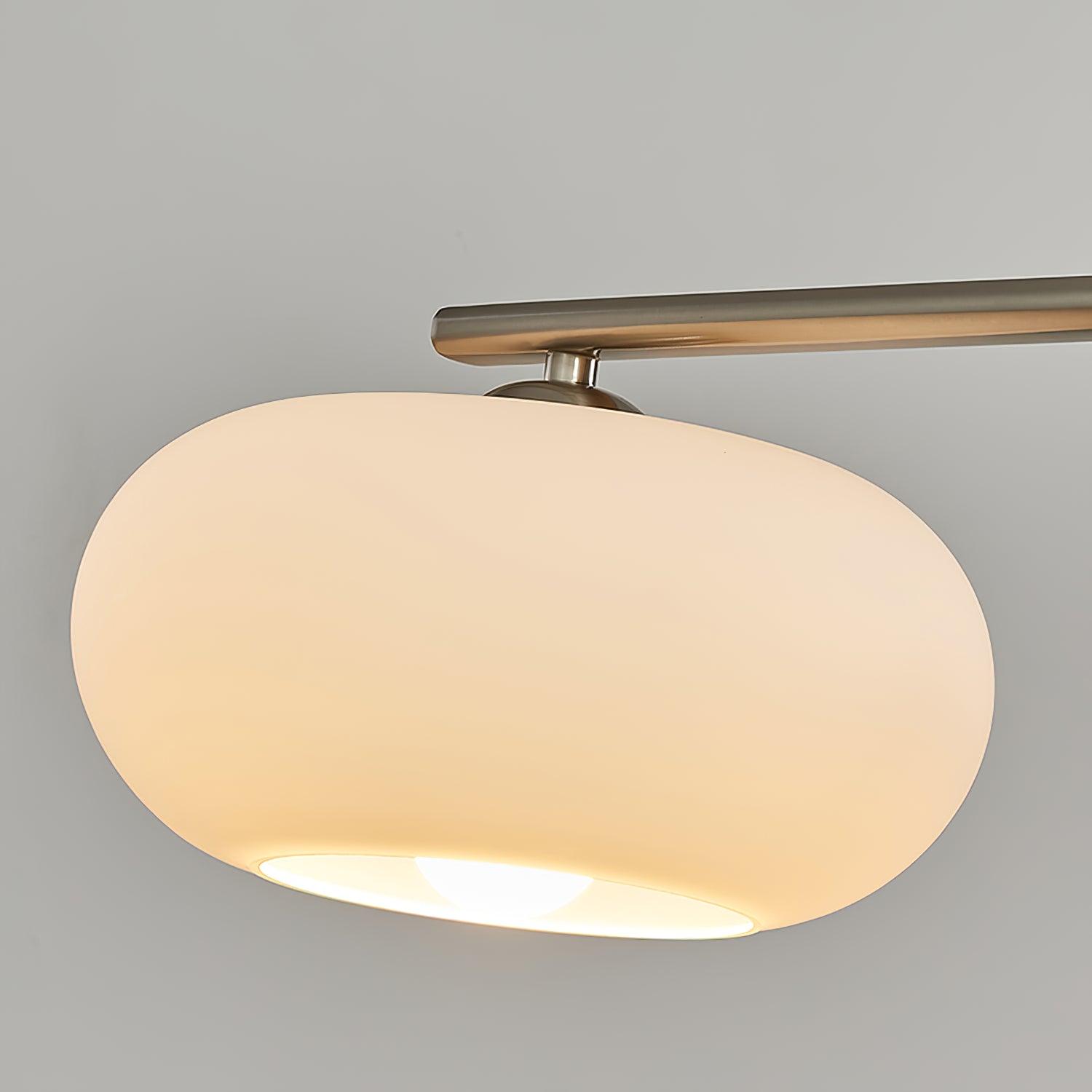 Design-Hängeleuchte mit 3 Glaskugelschirmen - Stilvolle Esszimmerbeleuchtung für Tisch und Kücheninsel - Verstellbar 150 cm - Nickel oder Gold - E26/E27 - Lamylie