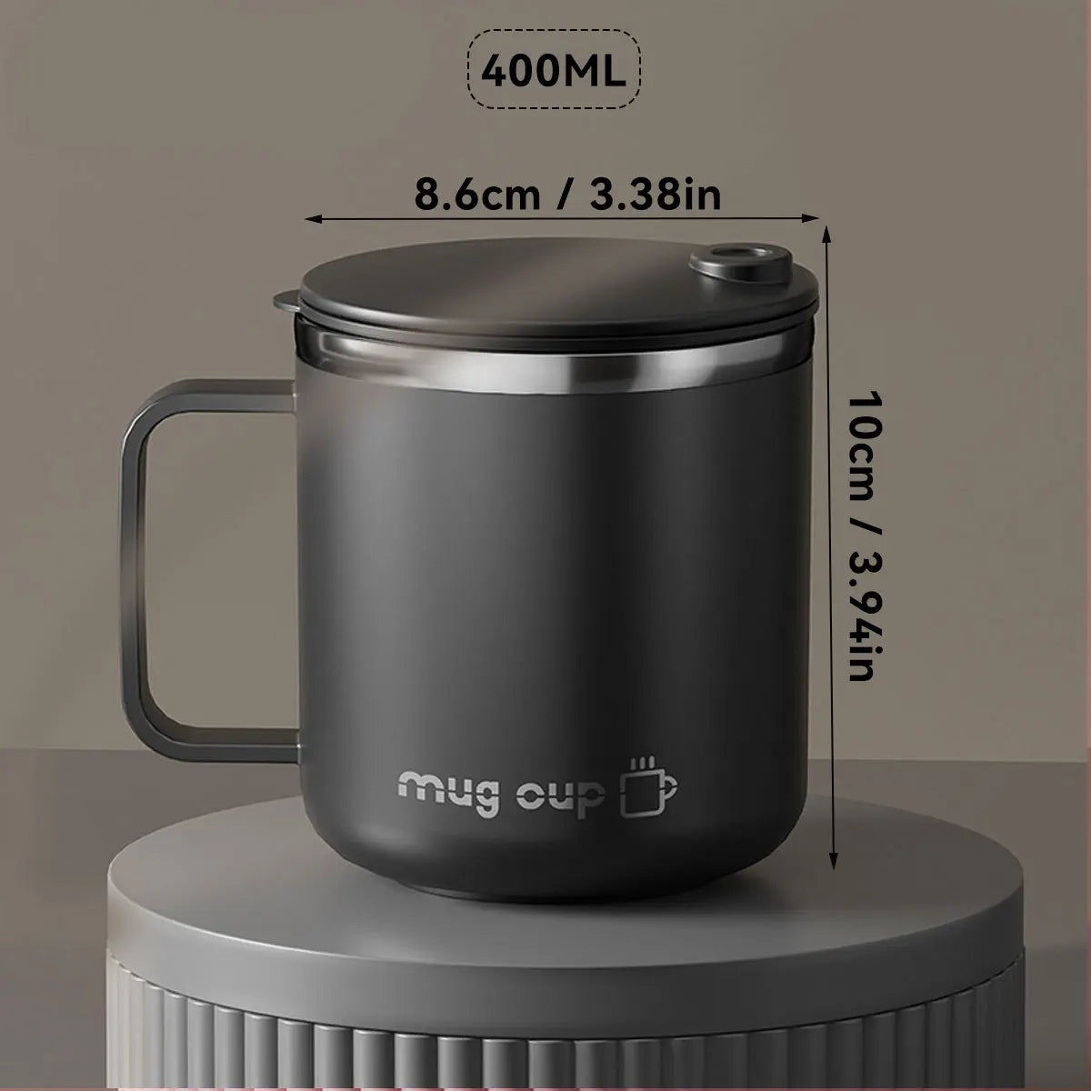 Insulated Stainless Steel Coffee Mug with Lid - Lamylie