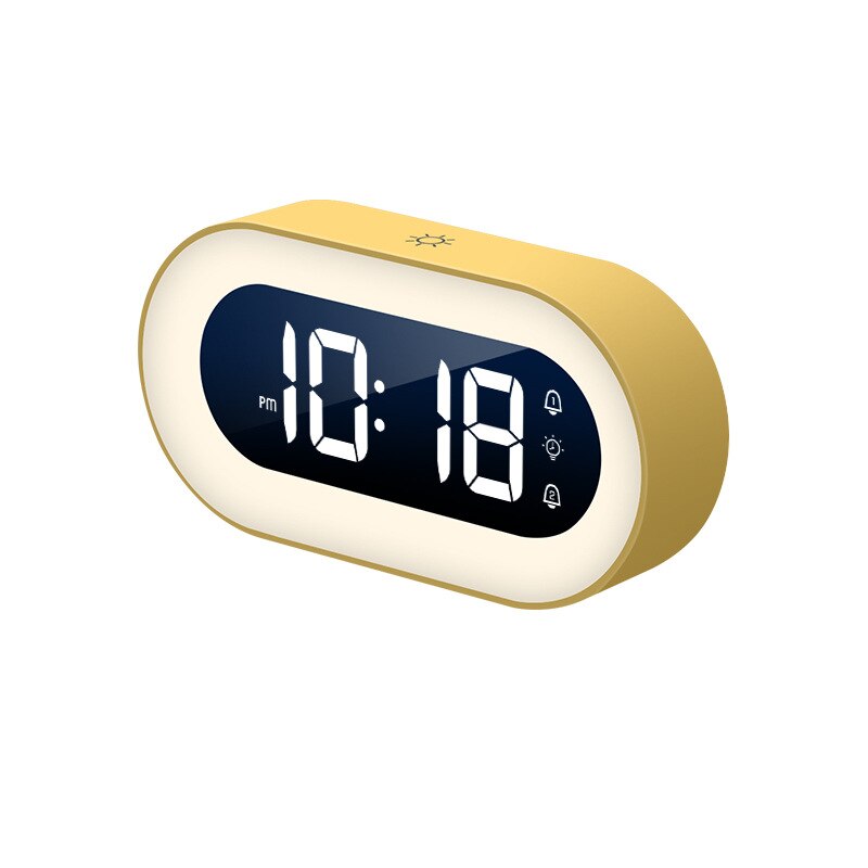 Ceas de noptieră LED cu lumină de veghe – alarmă digitală și iluminare delicată - Lamylie