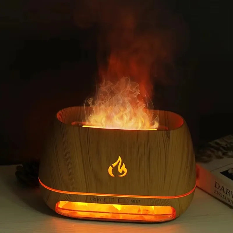 Diffuseur d’arômes décoratif avec éclairage d’ambiance pour se détendre chez soi - Lamylie