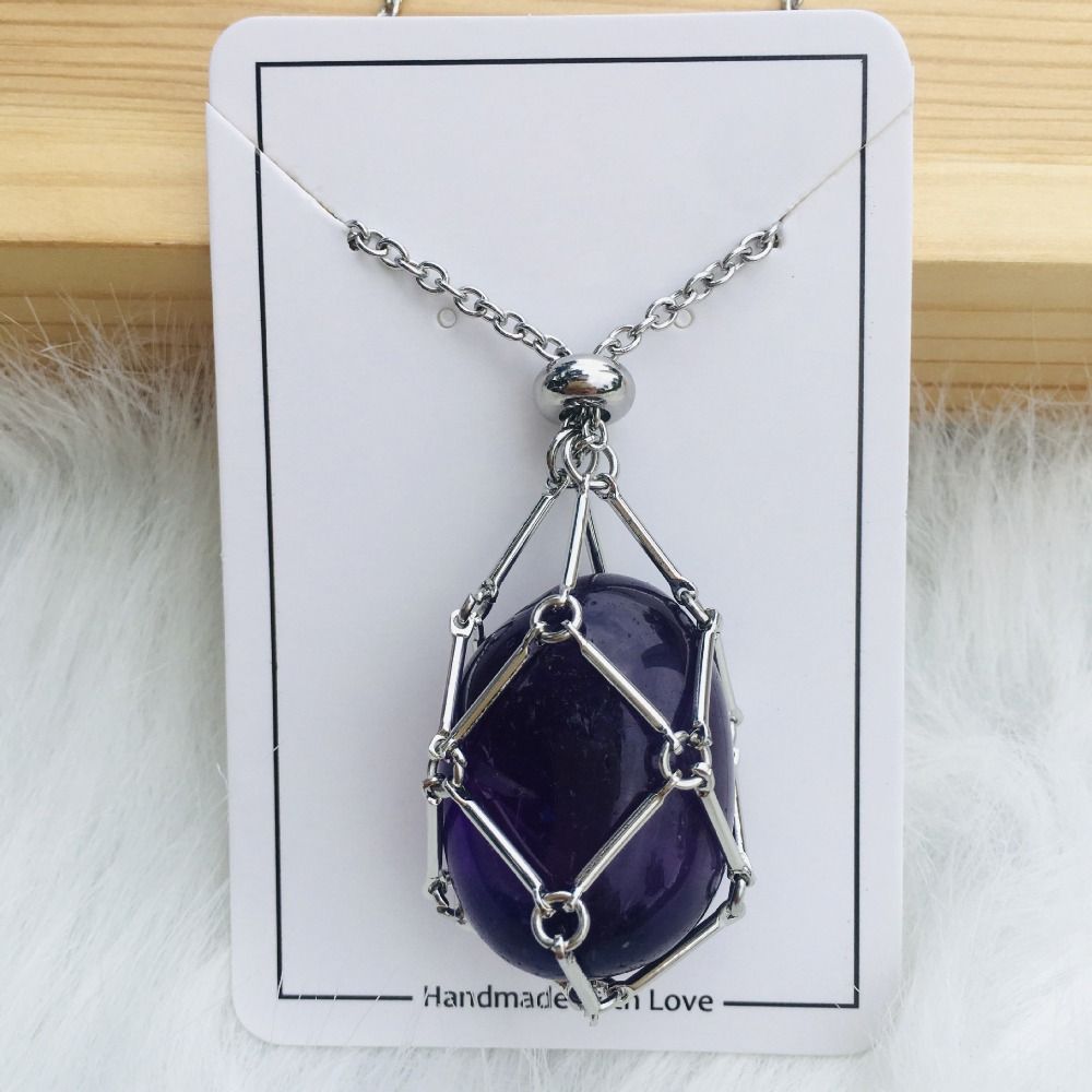 JoyauDiamanté - Interchangeable Crystal Stone Necklace for a Radiant Style and Inner Harmony - Lamylie