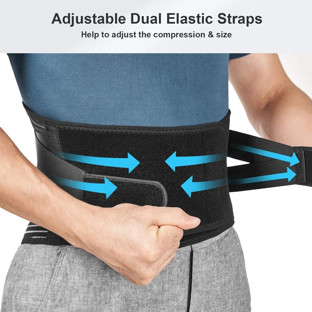 Cinturón ergonómico de soporte lumbar - Faja ajustable para la espalda, comodidad en el trabajo y las actividades diarias - Lamylie